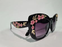 Load image into Gallery viewer, Black Cherry Blossom Sunglasses
