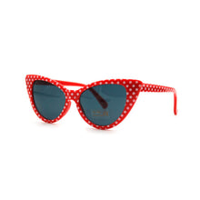 Load image into Gallery viewer, Red Polka Dot Sunglasses
