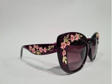 Load image into Gallery viewer, Purple Tinted Cherry Blossom Sunglasses
