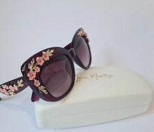 Load image into Gallery viewer, Purple Tinted Cherry Blossom Sunglasses
