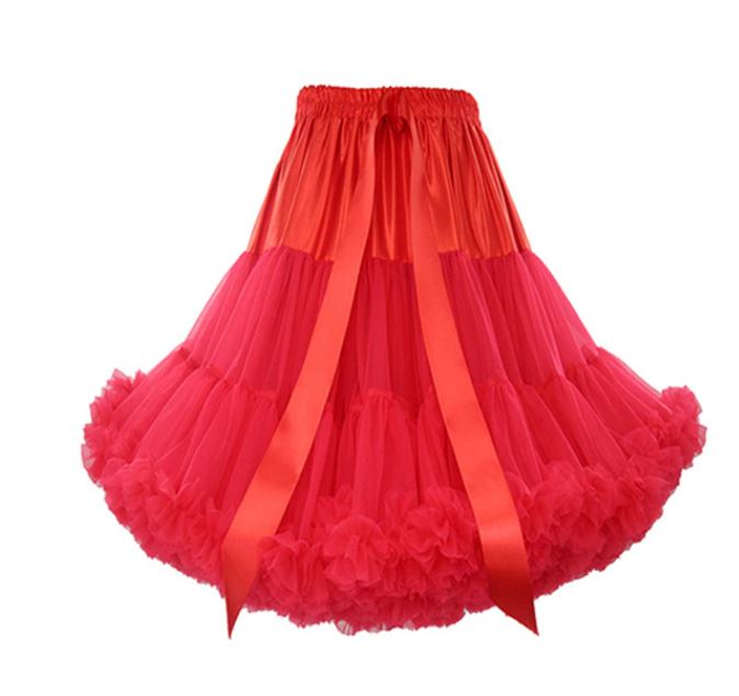 2 layer, Tiered Soft Tulle Petticoat, Rockabilly Underskirt available in 7 colours