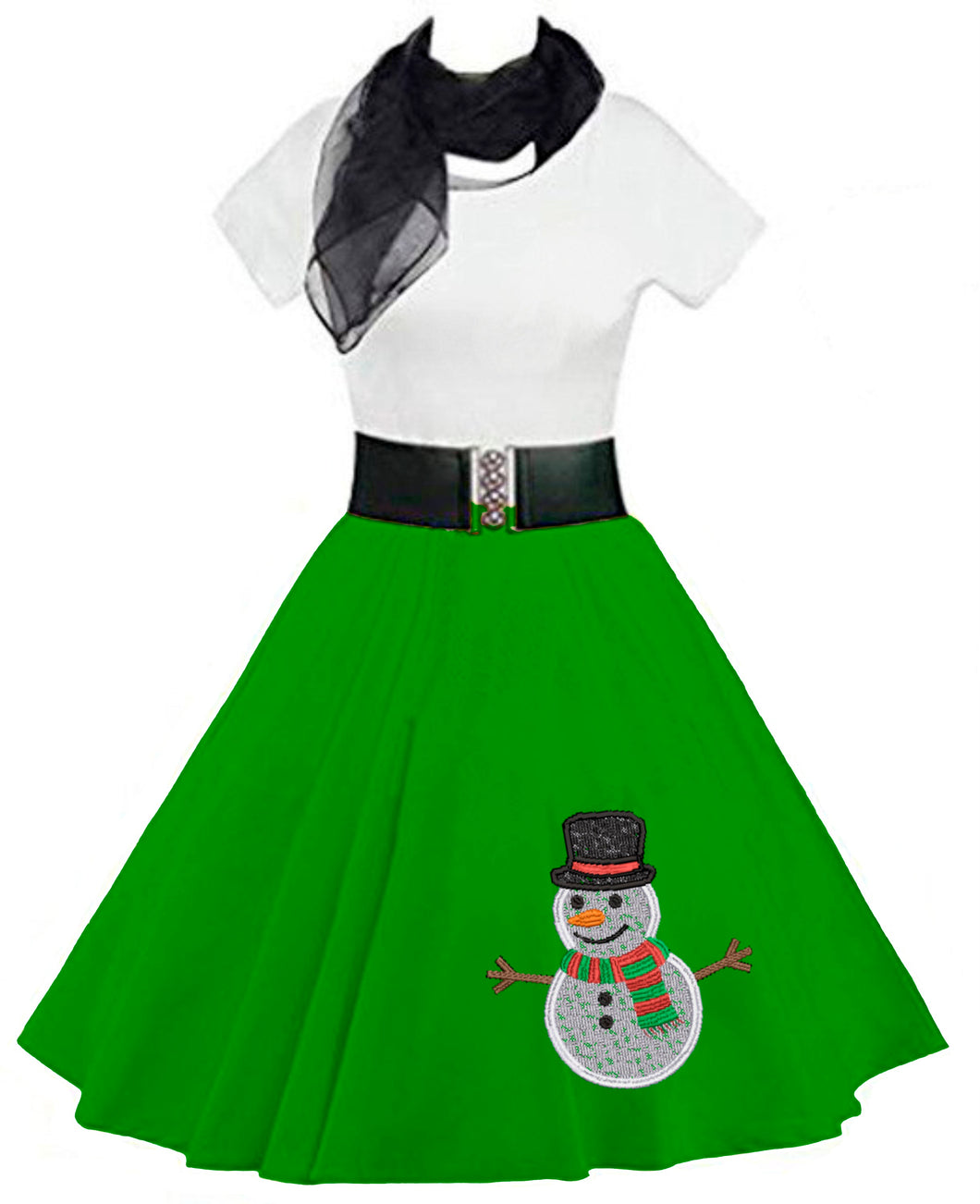 Christmas Snowman Skirt, available in 2 colours