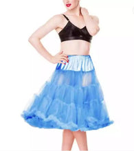 Load image into Gallery viewer, 2 layer, Tiered Soft Tulle Petticoat, Rockabilly Underskirt available in 7 colours
