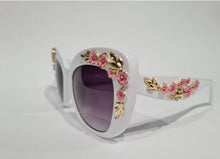 Load image into Gallery viewer, White Cherry Blossom Sunglasses
