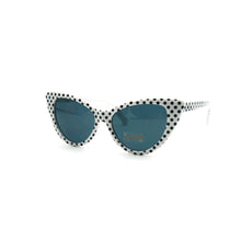 Load image into Gallery viewer, White Polka Dot Sunglasses
