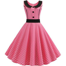 Load image into Gallery viewer, Vintage Peter Pan Collar and Button Dress choose from 4 prints
