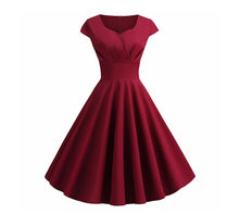 Load image into Gallery viewer, Sweetheart Neckline Vintage Inspired 50s 60s Dress
