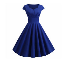 Load image into Gallery viewer, Sweetheart Neckline Vintage Inspired 50s 60s Dress
