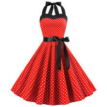 Load image into Gallery viewer, Retro Halterneck Dress, choose from 4 prints
